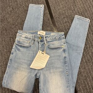 Frame Denim le one skinny Women's Light Blue Jeans